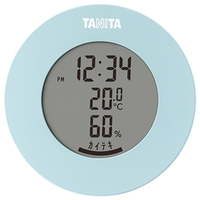 タニタ デジタル温湿度計 ライトブルー TT585BL