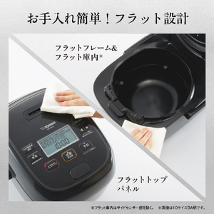 象印 圧力IH炊飯ジャー(1升炊き) e angle select 極め炊き ブラック NW-CH18E2-BA-イメージ5