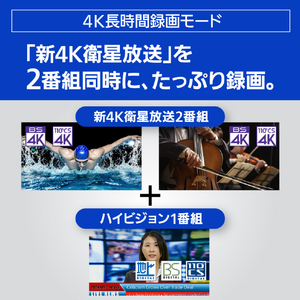 パナソニック 3TB HDD/4Kチューナー内蔵ブルーレイレコーダー 4KDIGA DMR-4T303-イメージ14