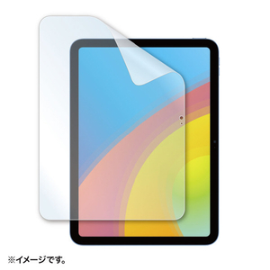 サンワサプライ 第10世代iPad10．9インチ用ブルーライトカット指紋防止光沢フィルム LCD-IPAD22BC-イメージ2
