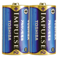 東芝 単2形アルカリ乾電池 2本入り IMPULSE LR14H2KP
