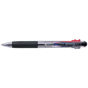 トンボ鉛筆 3色ボールペン リポーター3 軸色クリア F815956-BC-TRC20-イメージ1