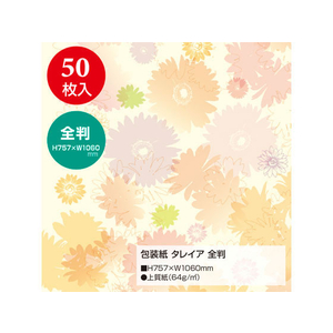 タカ印 包装紙 タレイア 全判(757×1060mm) 50枚 FC43159-49-2506-イメージ2