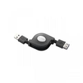 エレコム 巻き取りUSB3．0延長ケーブル(A-A) 0．7m ブラック USB3-RLEA07BK