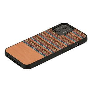 Man & Wood iPhone 12 Pro Max用天然木ケース Browny Check I19262I12PM-イメージ2