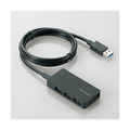 エレコム USB3．0対応ACアダプタ付き4ポートUSBハブ ブラック U3H-A408SBK