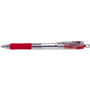 ゼブラ タプリクリップ 0.7 ボールペン 赤 1本 F815341-BN5-R-イメージ1