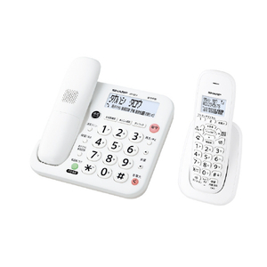 シャープ デジタルコードレス電話機(受話子機+子機1台タイプ) e angle select ホワイト系 JD-GE3CL-イメージ2
