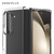 araree Galaxy Z Fold 5用ケース Nukin ブラック AR25270GZFD5-イメージ4