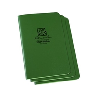 Ｒｉｔｅ ｉｎ ｔｈｅ Ｒａｉｎ RITR/4 5／8×7 ステイプルノートブック 3冊 ユニバーサル・グリーン FC024KM-8353957