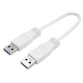 変換名人 USB3．0ケーブル  A(オス)→A(オス) ストレート結線(20cm) USB3A-A-CA20