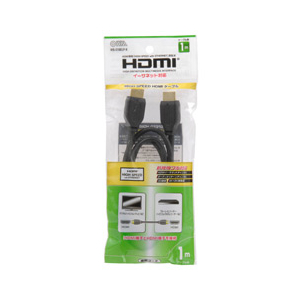 オーム電機 HDMI1．4ケーブル(1m) VIS-C10ELP-K-イメージ1