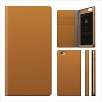 SLG Design iPhone 6s/6用ケース D5 Calf Skin Leather Diary タンブラウン SD4281I6