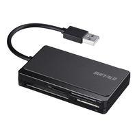 BUFFALO USB2．0 マルチカードリーダー/ライター ブラック BSCR300U2BK