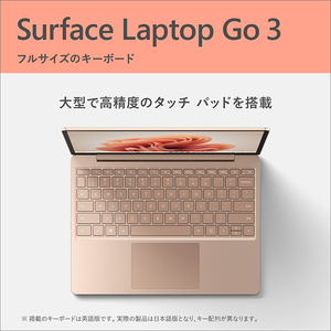 マイクロソフト Surface Laptop Go 3(i5/16GB/256GB) サンドストーン XKQ-00015-イメージ8