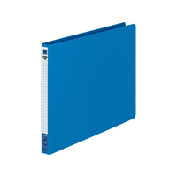 コクヨ レターファイル(色厚板紙) A4ヨコ とじ厚12mm 青 1冊 F804679-ﾌ-555B
