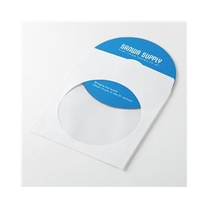 サンワサプライ DVD・CDペーパースリーブケース（50枚入り） ホワイト FCD-PS50WN-イメージ1