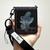 araree Galaxy Z Flip5用ケース ショルダーストラップ付き CANVAS DIARY ブラック AR25283GZFP5-イメージ3