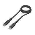 多摩電子工業 USB2．0 Type-C/Type-Cソフトケーブル 100W 過熱防止(1．0m) ブラック TH279CC10K