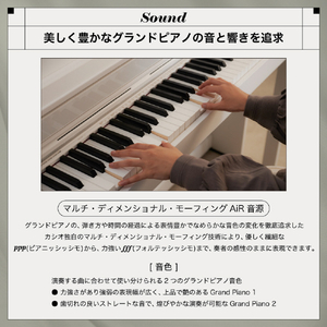 カシオ 電子ピアノ 【高低自在椅子付き】 CELVIANO ホワイトウッド調 AP-550WE-イメージ11