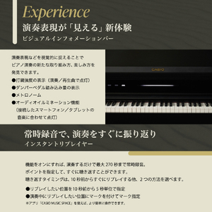 カシオ 電子ピアノ 【高低自在椅子付き】 CELVIANO ブラックウッド調 AP-750BK-イメージ11