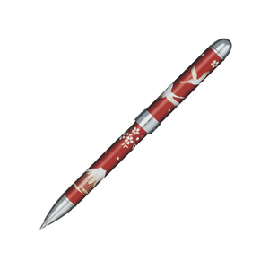 セーラー万年筆 複合筆記具(2色ボールペン+シャープペンシル) 優美蒔絵 鶴 レッド ﾕｳﾋﾞﾏｷｴ2ﾌﾟﾗｽSﾂﾙRD334230-イメージ1
