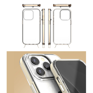 motomo iPhone 14 Pro用ケース INO Achrome Shield Strap Case クロームブラック MT24292I14PBK-イメージ14
