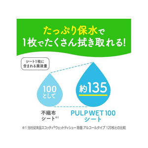 クレシア スコッティ PULP WET 100 除菌アルコール 24個パック FC985PX-77073-イメージ4