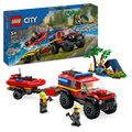レゴジャパン LEGO シティ 604124 WD消防車とレスキューボート 604124WDｼﾖｳﾎﾞｳｼﾔﾄﾚｽｷﾕ-B