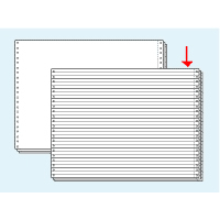 コンピュータ連続用紙 15×11罫線3枚複写 1000セット F807164-S1511L3
