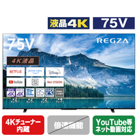 TOSHIBA/REGZA 75V型4Kチューナー内蔵4K対応液晶テレビ M550Mシリーズ 75M550M