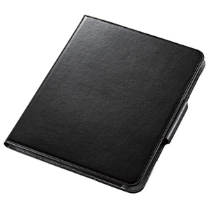 エレコム iPad Air10．9インチ(第4世代)用ソフトレザーケース フラップカバー 360度回転 ブラック TB-A20M360BK-イメージ1