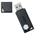 BUFFALO USB3．2(Gen1) 抗ウイルス・抗菌USBメモリ(128GB) ブラック RUF3-KVB128G-BK