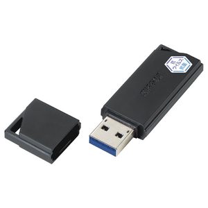 BUFFALO USB3．2(Gen1) 抗ウイルス・抗菌USBメモリ(128GB) ブラック RUF3-KVB128G-BK-イメージ3