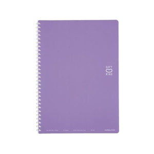 コクヨ ソフトリングノート(ドット入罫線) セミB5 紫 FCC0753-ｽ-SV301BT-V-イメージ1