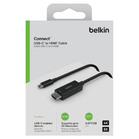 ベルキン USB-C to HDMIケーブル(2m) AVC012BT2MBK