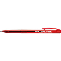 コクヨ なめらかボールペン〈K2〉マッハボール ノック式 赤 10本 F972619-K2PR-NB207RX10