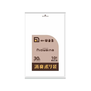 日本サニパック ニオワイナ消臭袋 白半透明 30L 10枚 FCT9803-375545-イメージ1