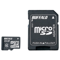 BUFFALO microSDHCメモリーカード(Class4・16GB) 防水仕様/アダプター付 RMSD-BS16GAB