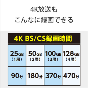 SONY 録画用128GB(4層) 1-4倍速対応 BD-R XLブルーレイディスク 1枚入り BNR4VAPJ4-イメージ9