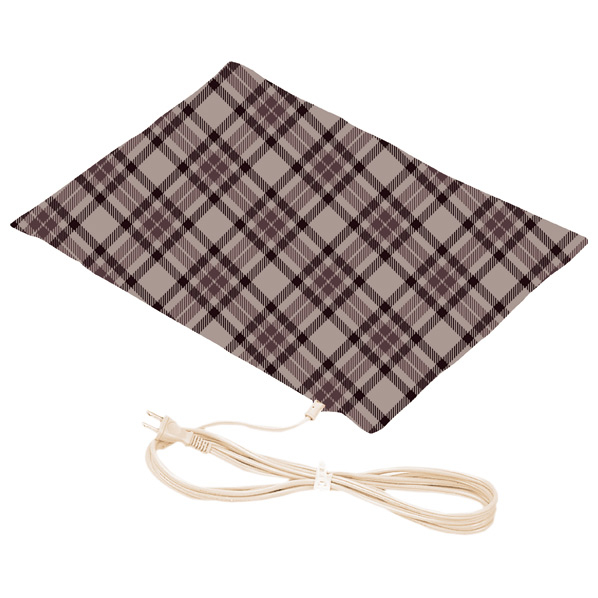 広電 大判ソフト電気あんか e angle select モカ タータンチェック EAF272H-BG