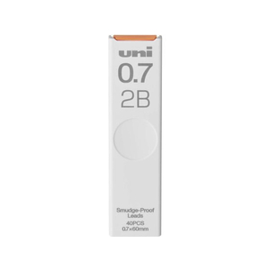 三菱鉛筆 シャープ替芯 uni(ユニ) 0.7mm 2B 40本 FCB9981-ULS07402B-イメージ1