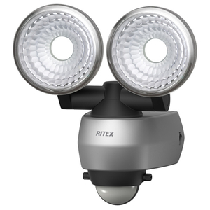 ムサシ 7．5W×2灯 LEDセンサーライト RITEX LEDAC315-イメージ1