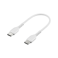 BUFFALO USB2．0ケーブル(Type-C to Type-C) 0．1m ホワイト BSMPCCC101WH