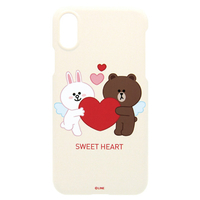 LINE FRIENDS iPhone XR用ケース SLIM FIT CUPID LOVE スウィートハート1 KCL-SCL007