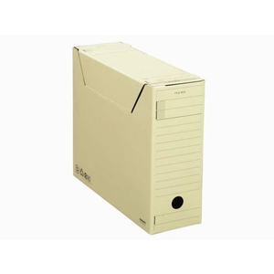コクヨ ファイルボックス-FS〈Fタイプ〉A4ヨコ 背幅102mm 黄 1冊 F805183-A4-LFFN-Y-イメージ1