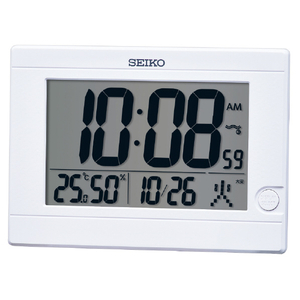SEIKO 電波置き掛け兼用時計 SQ447W-イメージ1