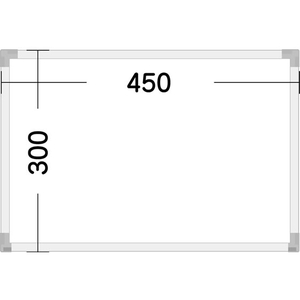 サンケーキコム eeホワイトボード無地タイプ 450×300mm F010188-EWD-45B-イメージ1