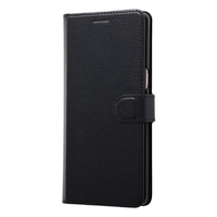 レイアウト Galaxy Note8用手帳型ケース シンプル マグネット ブラック/ブラック RT-GN8ELC1/BB