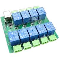 ビット・トレード・ワン 汎用USB接続リレー制御基板 9回路 【組立済】 グリーン ADUBRU9